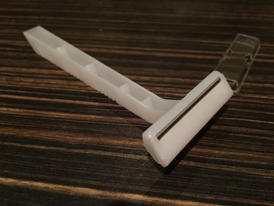 A disposable razor.