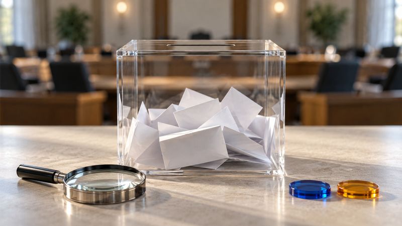 Original AI-generated conceptual illustration for A Poll Lead Is Not a Win Probability: How to Read the Margin of Error